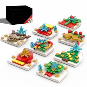 lot 4126 image: ZYLEGEN Christmas Fridge Magnets Ornaments Building Kit, Santa, Reindeer, Christmas Tree, Bell, Glove, Sock, Candy Decor Toys Gifts for Christmas Ages 6 Boys Girls Adults Kids