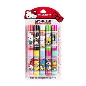 lot 4147 image: Lip Smacker Sanrio Hello Kitty & Friends Pack - 10 Moisturizing Lip Balms, Hydrating & Protecting - Cruelty-Free ONLY FIVE