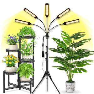 lot 11547 image: Abriselux LED Grow Light Coverage and Upgraded Larger Board, Full Spectrum Grow Lamps for Indoor Hydroponic Growing Light with High PPFD (5 Branches)