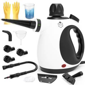 lot 11558 image: FANLILING Pressurized Multi-Surface Handheld Steam Cleaner for Home with 12 pcs Accessories, Chemical-Free Multi-Purpose Steamer for Cleaning Car, Furniture, Floor, Tile Grout and Home Use