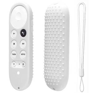 lot 12007 image: Silicone Case for Chromecast with Google TV 2020 Voice Remote Protective Cover for 2020 Chromecast Voice Remote(White)