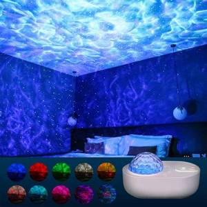 lot 12035 image: Galaxy Projector for Bedroom,10 Colors Star Projector with Bluetooth Speaker,Remote & Timer,5 White Noise Led Lights for Bedroom,Kids Night Light for Room Decor,Birthday Christmas Housewarming Gifts