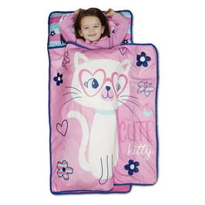 lot 12039 image: Baby Boom Cute Kitty Toddler Nap Mat (A Little Dirty)