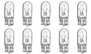 lot 12420 image: CEC Industries #168 Bulbs, 14 V, 4.9 W, W2.1x9.5d Base, T-3.25 Shape (Box of 10)