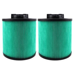 lot 13581 image: 2 Pack DXVC6914 HEPA High Efficiency Cartridge Filter Fit for Dewalt 6-16 Gallon WetDry Vacuum Cleaners DXV06P DXV09P DXV10P DXV10PL DXV10SA DXV12P DXV14P DXV16P