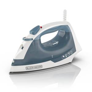 lot 13614 image: BLACKDECKER Easy Steam Compact Iron for Clothes, Automatic Shutoff, Nonstick Plate, Light Weight, 1200 Watts