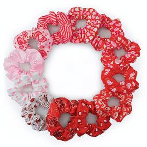 lot 14210 image: Beauty.H.C 12 Pcs Scrunchies for Women, Charming Pink Scrunchies for Girls, Cute Elastic Hair Bands Hair Ties, Perfect for Romantic Valentines Day Gifts(Sweetheart Pink)