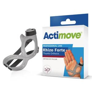 lot 14396 image: Actimove Professional Line Rhizo Forte Thumb Orthosis ��Thumb Brace for Osteoarthritis, Skier��s Thumb, Rheumatoid Arthritis, Sprains �� Patented Design �� Left Hand �� Grey, Medium