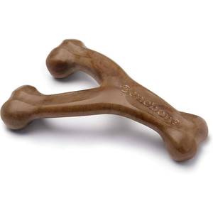 lot 14398 image: Benebone Wishbone Durable Dog Chew Toy for Aggressive Chewers, Made in USA, Small, Real Bacon Flavor
