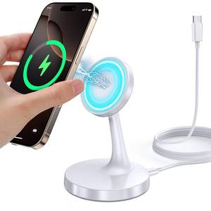 lot 14457 image: TXXTOL Magnetic Wireless Charger iPhone Stand, 15W Fast Mag-Safe Charger iPhone 1717 Air17 Pro17 Pro Max 1615141312 Series Magnet Wireless Charging StationPadAirPods for Home, Office, Travel