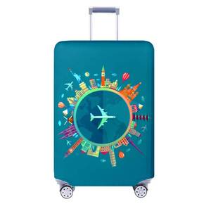 lot 14467 image: Travelkin Luggage Covers For Suitcase Tsa Approved,Suitcase Cover Protector Fit 18-32 Inch Luggage (Dreaming Blue, M)