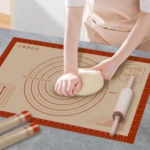 lot 14471 image: Silicone Baking Mat, 24 x 16 Baking Mat, Pastry Rolling Sourdough Baking Mat Supplies for Making Pizza, Pie, Cookies, Bread