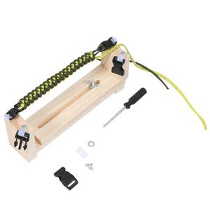 lot 14496 image: ACKEIVTO Adjustable Length Paracord Jig Bracelet Maker Wooden Frame-Paracord Braiding Weaving Craft Tool Kit, Wristband Maker