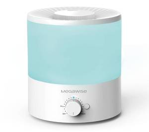 lot 17183 image: MegaWise Ultrasonic Cool Mist Humidifier SK7620 - 1.5L Capacity, Whisper-Quiet Operation, Adjustable Mist Output, Auto Shut-Off - Ideal for Home, Office, Baby Room, and Bedroom