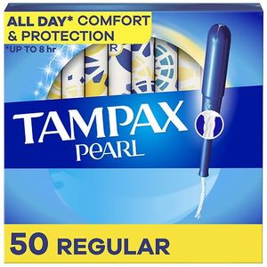lot 17222 image: TAMPAX PEARL REGULAR 50CT 2pk