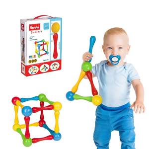 lot 17227 image: Goobi 20 Piece Construction Set Large Building Blocks Developmental Play Sticks STEM Learning Vibrant Colors Creativity Imagination 3D Puzzle Educational Toys for 1 Year Old Toddlers Preschool