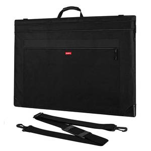 lot 17232 image: Nicpro Light Weight Art Portfolio Bag, 24x36 Black Art Canvas Portfolio Case with Detachable Shoulder Strap, Leather Corners, Carrying Storage Case for Artwork, Poster, Sketching, and Drawing