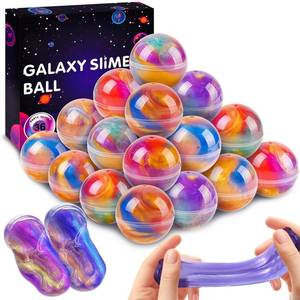 lot 17234 image: 36 Pack Galaxy Slime Ball Kit - Easter Basket Stuffers for Teens Boys Girls Funny Easter Gifts Slime Party Favors for Kids Classroom Reward Stress Relief Toys Goodie Bag Stuffers Valentines Day Gifts