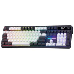lot 18252 image: Redragon K762 Wireless Gasket Gaming Keyboard wHype Screen & Knob, 104 Keys Mechanical Keyboard, Easy-Control 1.14���� TFT Info Display, 5-Layer Noise Dampening, Round PBT Keycaps, Mint Mambo Switch