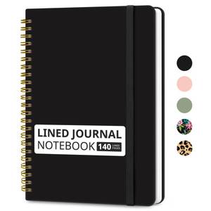 lot 18270 image: Taja Lined Spiral Journal Notebook for Women & Men, 140 Pages, College Ruled Hardcover Notebook for Work & Note Taking, Journals for Writing, A5(5.7 x 7.9) - Black