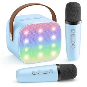 lot 18284 image: YLL Karaoke Machine for Kids, Portable Mini Speaker with 2 Wireless Microphones, 2026 Top Birthday Toys Gifts for Boys Girls 3, 4, 5, 6, 7, 8, 9, 10, 11, 12 Years Old Grandkids Family Party (Blue)