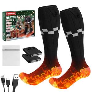 lot 18289 image: Heated Socks 7500mAh2 Battery, Rechargeable Electric Heated Socks with 4 Adjustable Heating Levels Up to 14 Hours Surprise Gifts for Outdoor Hunting Camping Fishing Cycling Skiing Hiking Winter