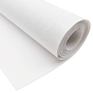 lot 18332 image: GGOUPTY Primed Cotton Canvas Roll 15.7 inch x 5.5 Yards (40cm x 5m) - Heavyweight White Artist Canvas Fabric for Oil, Acrylic Painting,DIY Crafts,Backdrops&Small Art Projects