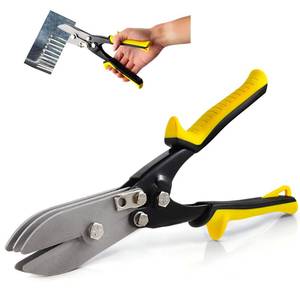 lot 18336 image: SLNIHAMS 5-Blade Hand Crimper Sheet Metal Tools, Hvac Tool for 24-28 Gauge Duct Work Downspout and Stove Pipe, 10-12 Sheet Metal Crimper Gutter End Cap Duct Crimping Tool