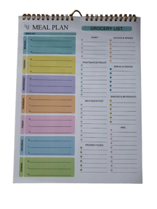 lot 20078 image: Weekly Meal Planning and Grocery List Notepad (Magnetic back)