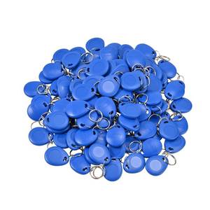 lot 20118 image: 125KHz RFID Key Fobs, ABS EM ID Proximity Key Fobs Access Control Key Tags for Office Factory Doors 100 Pack