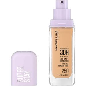 lot 20129 image: Maybelline Super Stay Lumi-Matte Foundation, Lightweight and Buildable Full Coverage Foundation Makeup For Up To 30HR Wear, 250, 1 Count