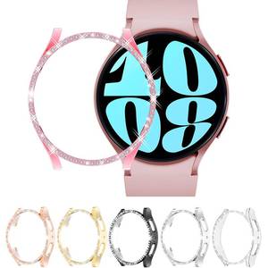 lot 20156 image: 6-Pack RICHONE Bling Case for Galaxy Watch 6 40mm NO Screen Protector, Hard PC Sparking Rhinestones Frame Cover, Samsung Watch 6 Protective Cases 40MM Accessories for Women Men (6 Pcs)