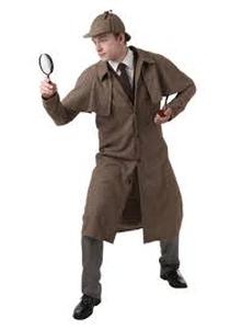 lot 11505 image: Detective Costume Size XXL With Cane And Magnifying Glass
