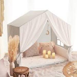 lot 11513 image: Large Kids Reading Nook Tent with Poles