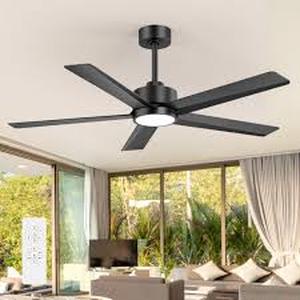 lot 11515 image: 52-inch Ceiling Fan Black Blade Set