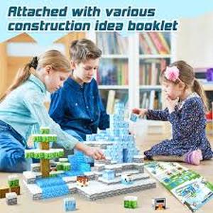 lot 11526 image: Magnetic Blocks World Building Set - 150 Pieces