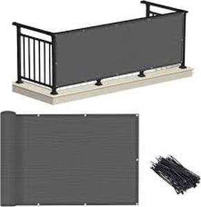 lot 11530 image: Love Story 3x10 Dark Grey Balcony Rain Cover
