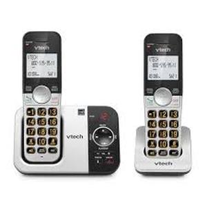 lot 11554 image: VTech VG232-2 Dual Handset Cordless Phone System