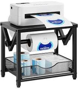 lot 11560 image: Metal Label Holder Stand for Rolls and Fanfold Labels