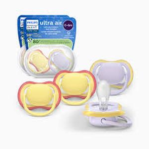 lot 12006 image: Blue And Yellow Baby Pacifiers 4 Pack