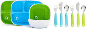lot 12046 image: Munchkin BlueGreen Dining Set #27173