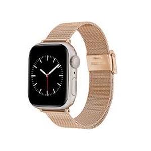 lot 12437 image: Rose Gold Smart Watch with Mesh Band