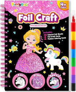 lot 14222 image: Princess & Unicorn Foil Craft Activity Set