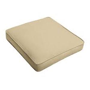 lot 17196 image: Outdoor Chair Cushion whitish tan 14in x 15in