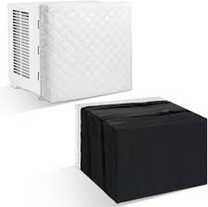lot 18241 image: Wovnet 2pc outdoor AC Unit Cover 21x10x10