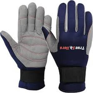 lot 18256 image: True Sailors Navy Blue Work Gloves XL