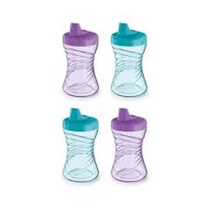 lot 18260 image: A 4pk of blue and purple Sippy Cups