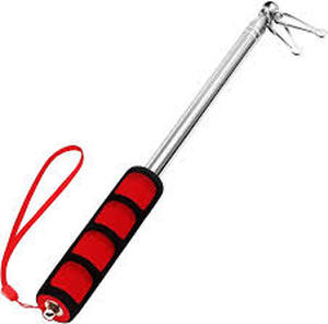 lot 20138 image: Telescopic Steel Baton Telescope Flagpole or Teaching pointer with Red Grip