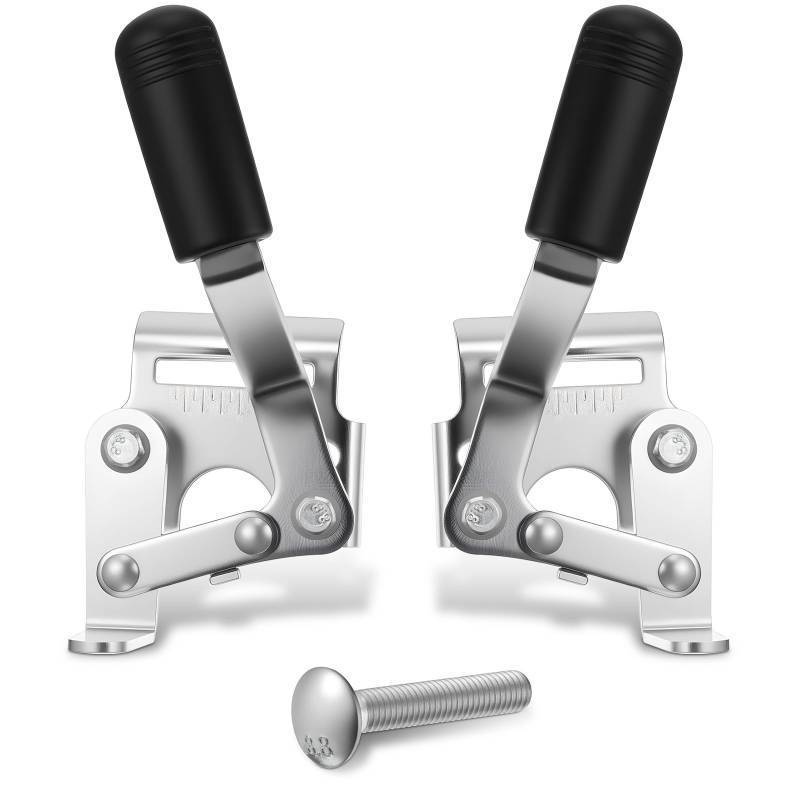 lot 25931 image: Heavy Duty Wheelchair Brakes Silver Wheel Locks Transport Chair Brake Drive Wheelchair Parts Universal Brake Replacement Parts for 78 Tubing, Side Mount Bolt on Style(1 Pair, Silver) - Retail $21