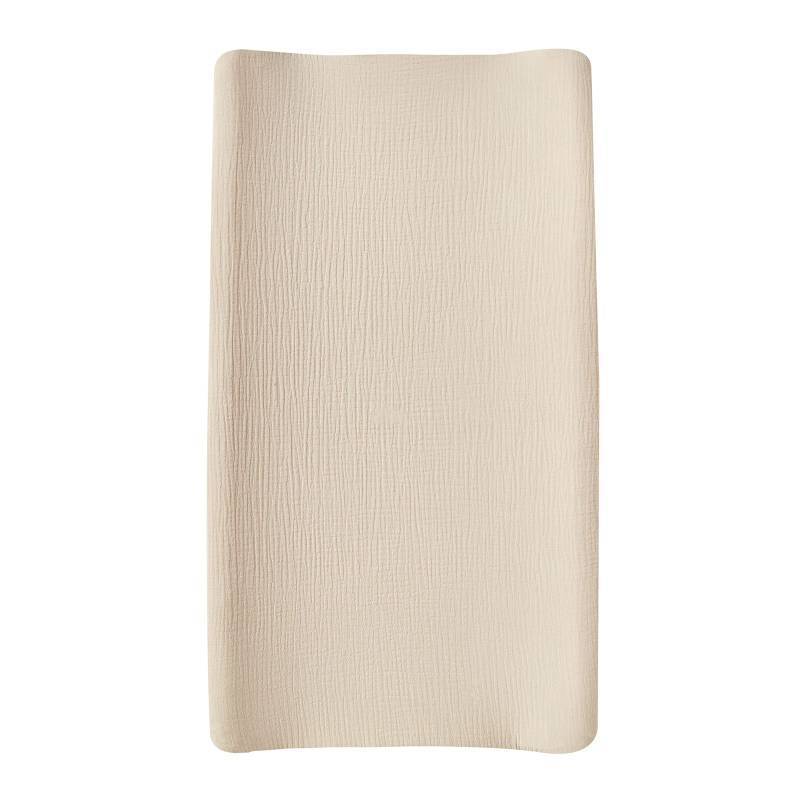 lot 30239 image: Muslin Changing Pad Cover,Ultra Soft Breathable Diaper Changing Table Cover for Baby Boys Girls,Neutral Fitted Changing Pad Sheets - Retail $10